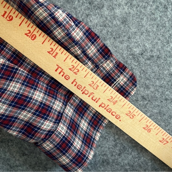 HARTFORD Plaid Cotton Long Sleeve Button Up Blouse Micro Collar Size 2 (US 6) - Picture 11 of 11